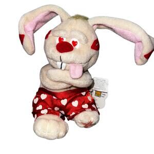 Vintage 90s Valentine Meanies plush NEW Hearts and kisses